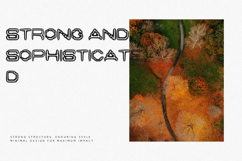 Terrace Digital Hools Font Geometric Font Preview for Headline