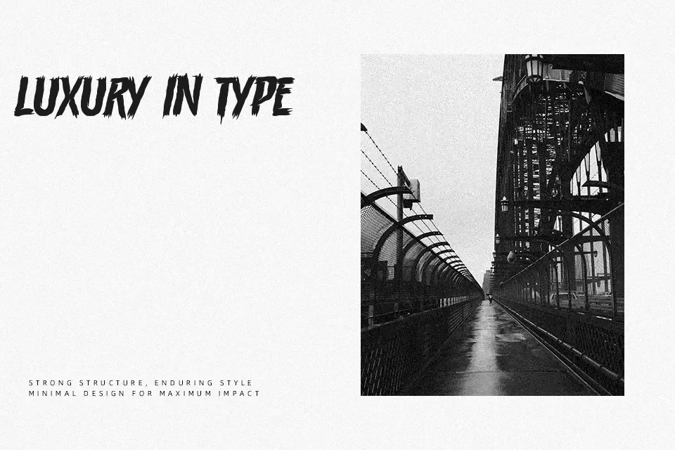 Terrasick Font Decorative Font Preview for Film