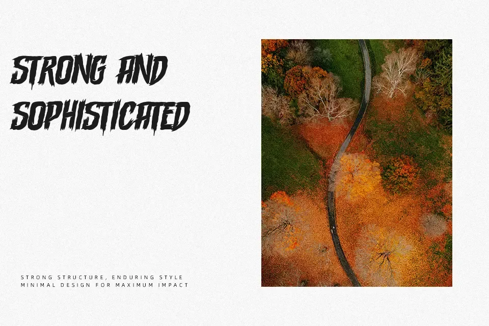 Terrasick Font Font Preview for Dark Mood