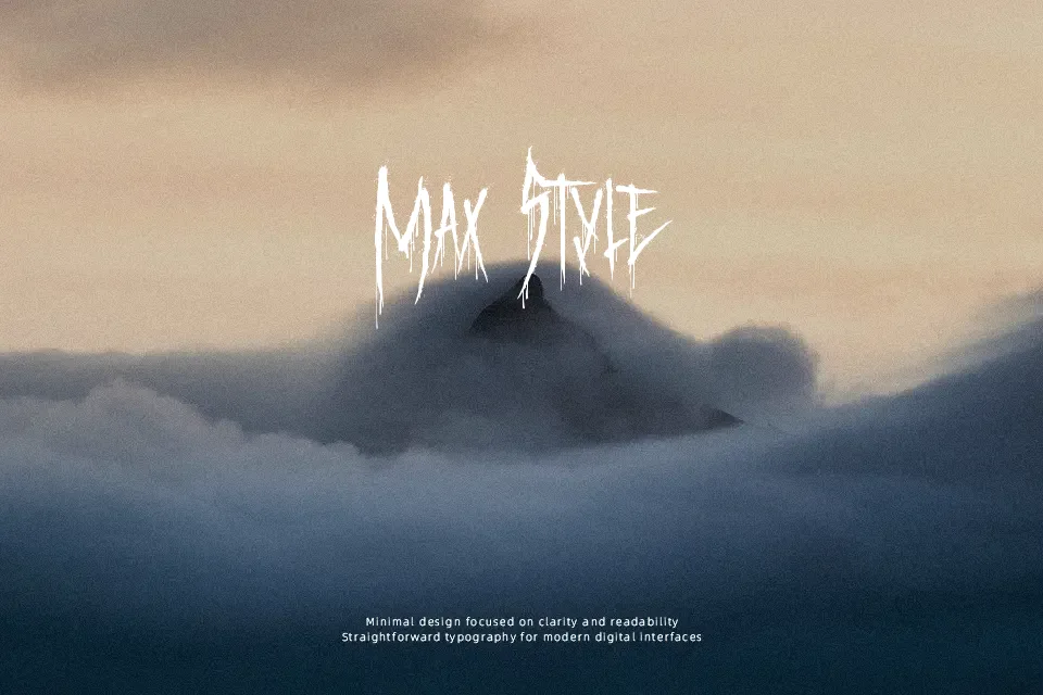 Terror From Midnight Font Font Preview for Grunge Branding