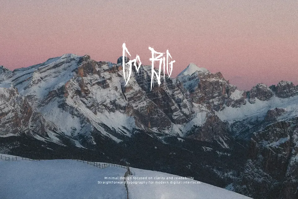 Terror From Midnight Font Font Preview for Poster
