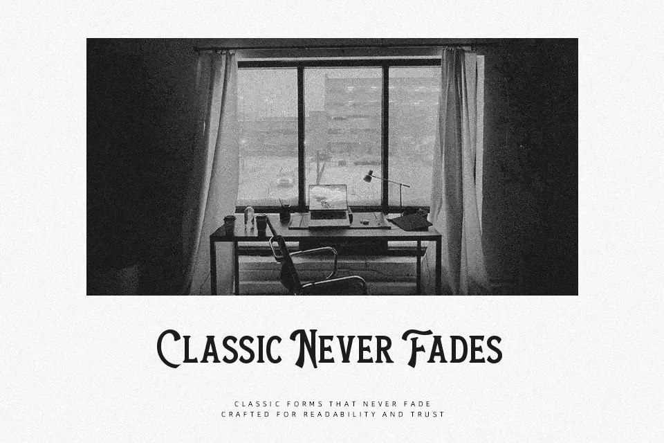 The Antique Font Font Preview for Vintage Branding