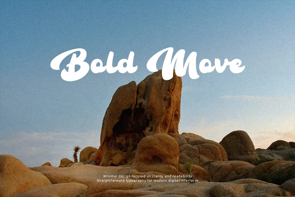 The Bambank Script Font Font Preview for Playful Logo