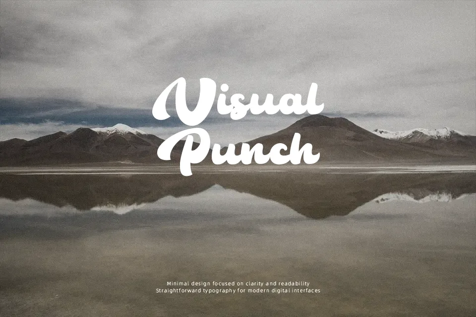 The Bambank Script Font Display Font Preview for Logo