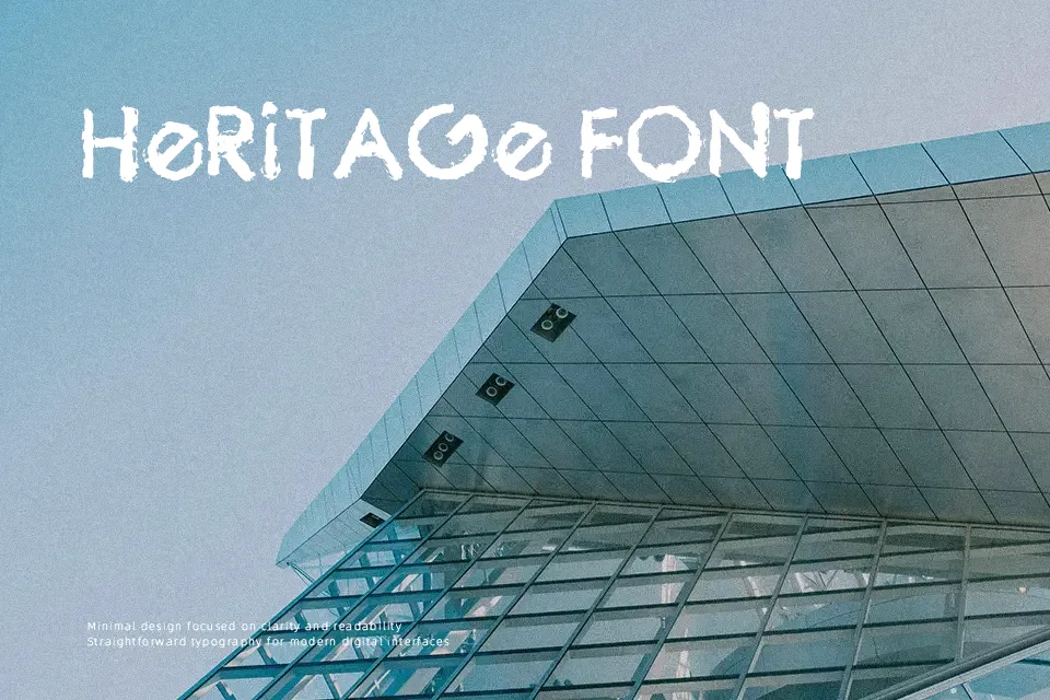The Biz Font Font Preview for Rough Headline