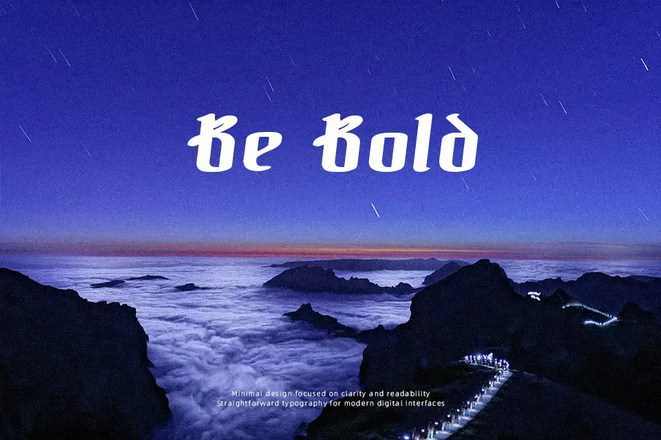 The Black Bloc Font Decorative Font Preview for Branding