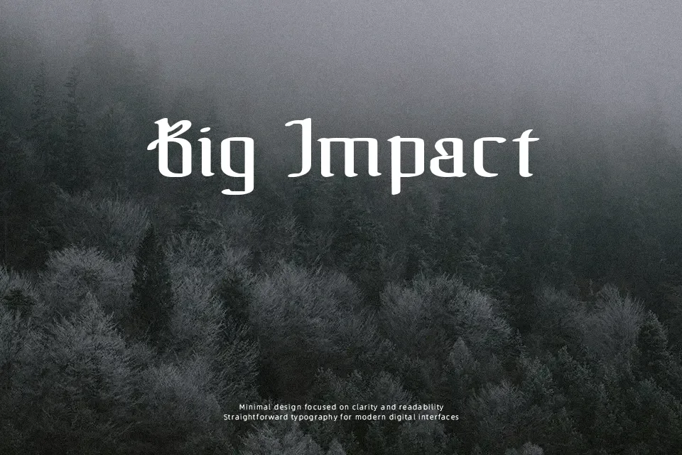 The Black Bloc Font Decorative Font Preview for Music