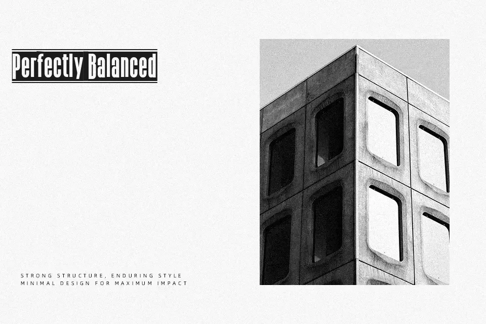 The Black Box Font Font Preview for Retro Poster