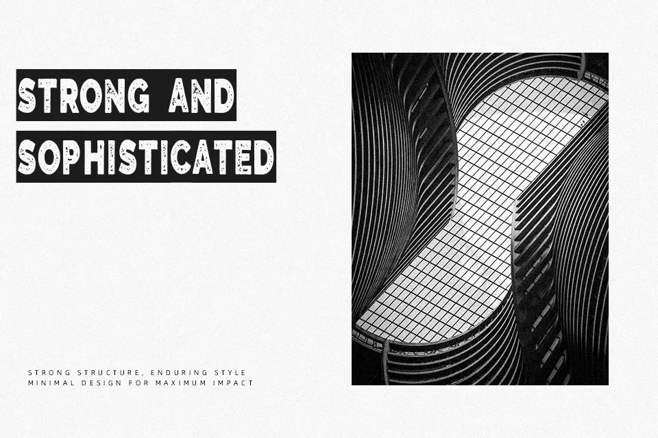 The Blue Alert Font Font Preview for Dramatic Poster
