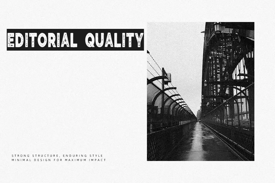 The Blue Alert Font Decorative Font Preview for Poster