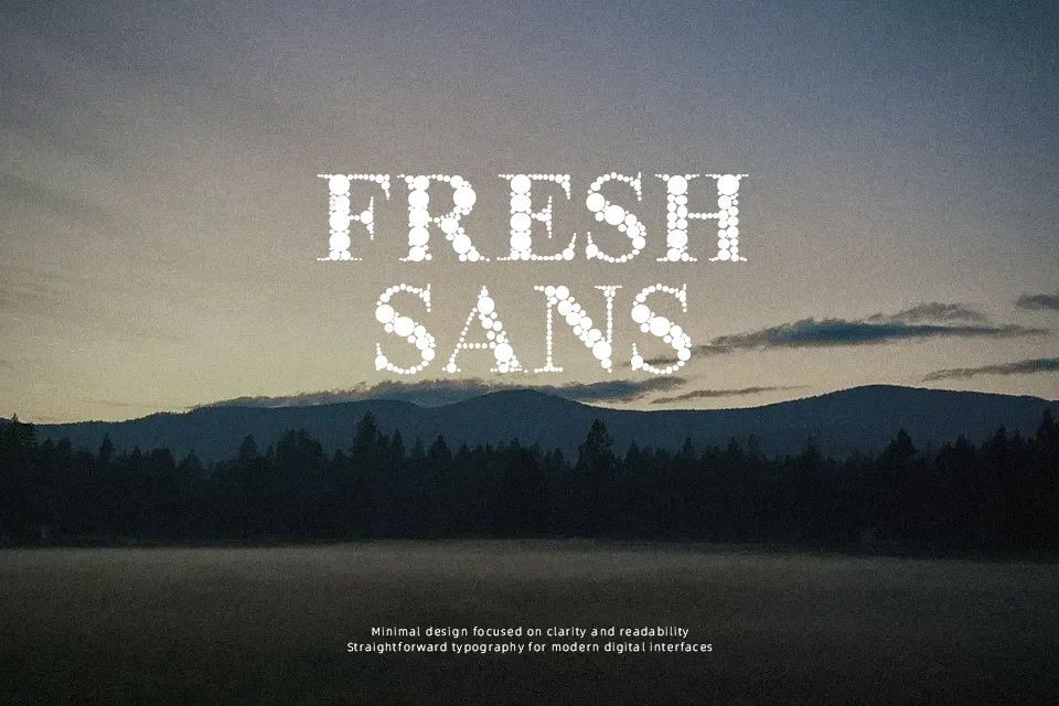 The Classy Dots Font Font Preview for Retro Packaging