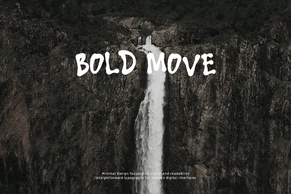 The Dark Ocean Font Font Preview for Dramatic Headline