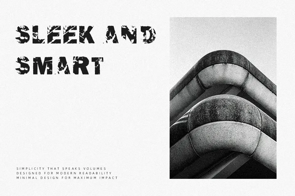 The End Font Font Font Preview for Rough Headline
