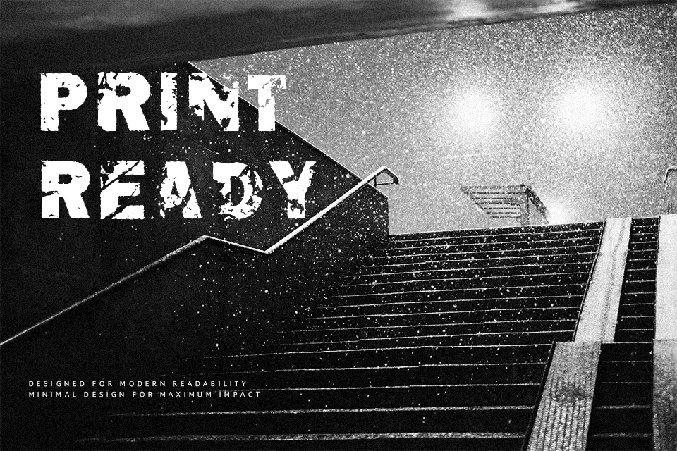 The End Font Font Font Preview for Horror Poster