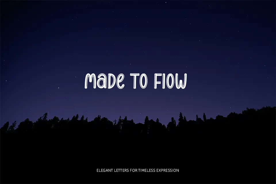 The Flights Font Font Preview for Creative Invitation