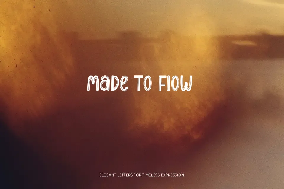 The Flights Font Font Preview for Warm Invitation