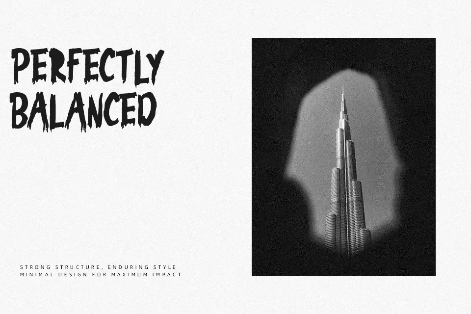 The Incredible Demon Font Display Font Preview for Film
