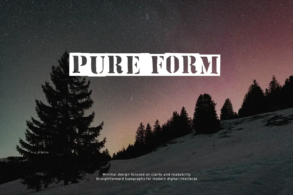 The Invert Stencil Font Font Preview for Dramatic Branding
