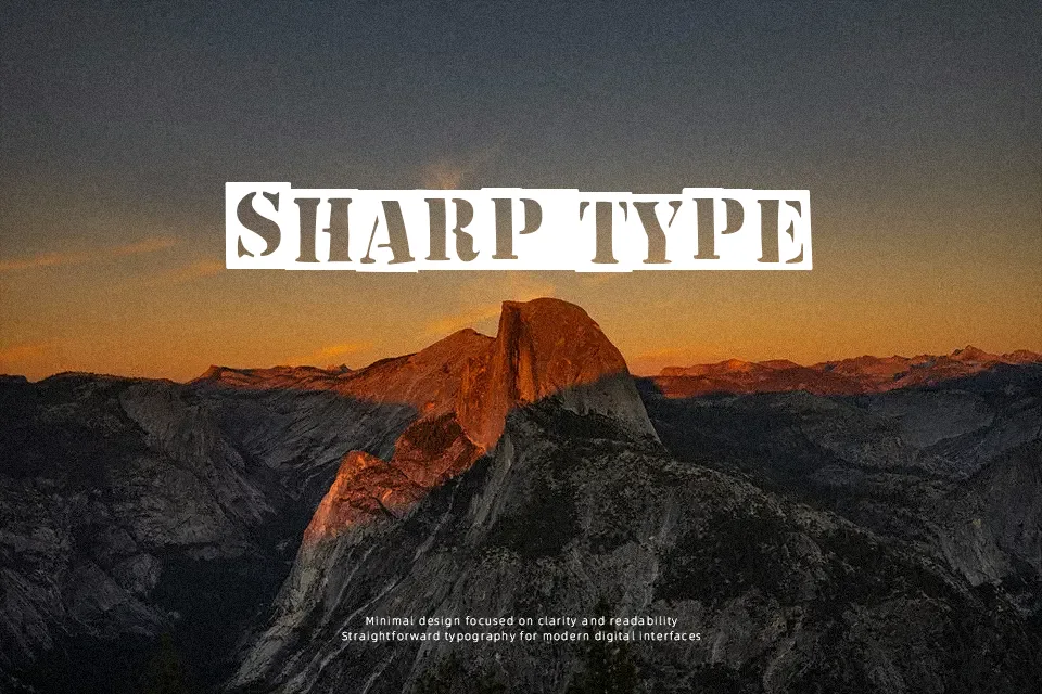The Invert Stencil Font Font Preview for Bold Headline