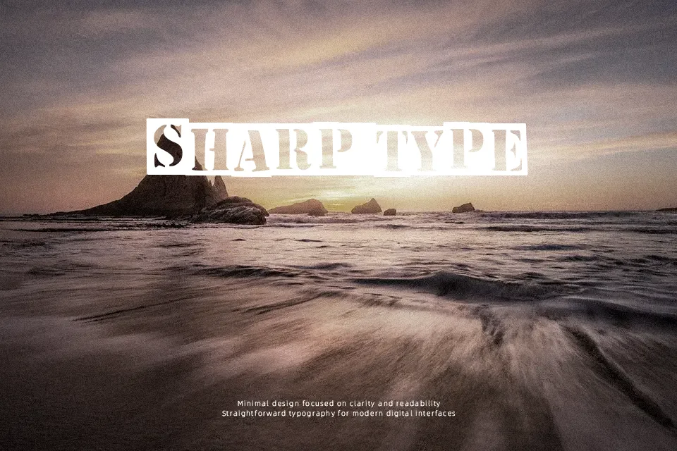 The Invert Stencil Font Stencil Font Preview