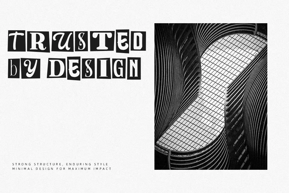 The Ransom Notes Font Decorative Font Preview for Poster