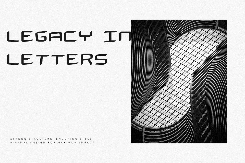 The Spaceman Font Display Font Preview for Poster