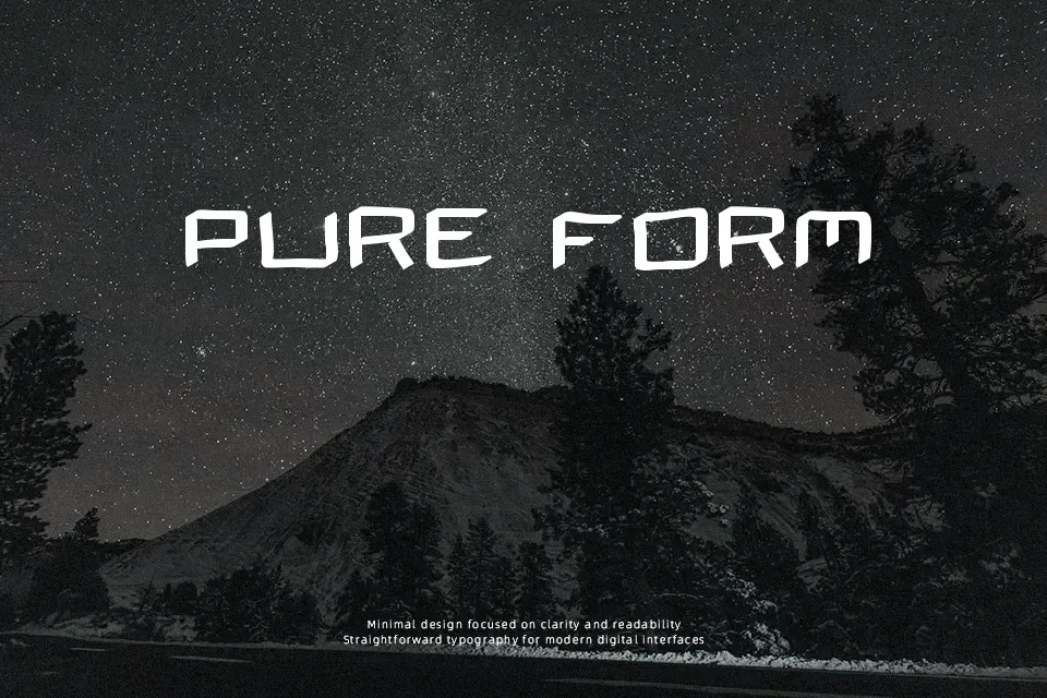 The Spaceman Font Geometric Font Preview for Packaging