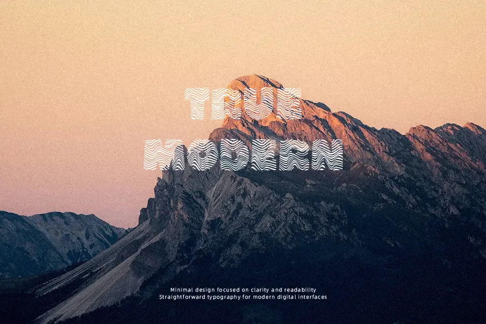 The Wave Font Decorative Font Preview for Advertising
