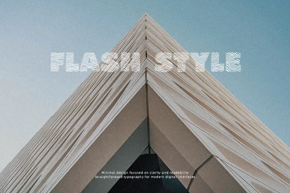 The Wave Font Font Preview for Poster
