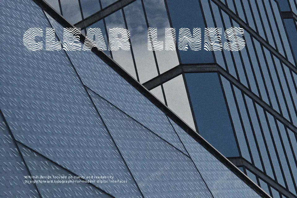 The Wave Font Display Font Preview for Poster
