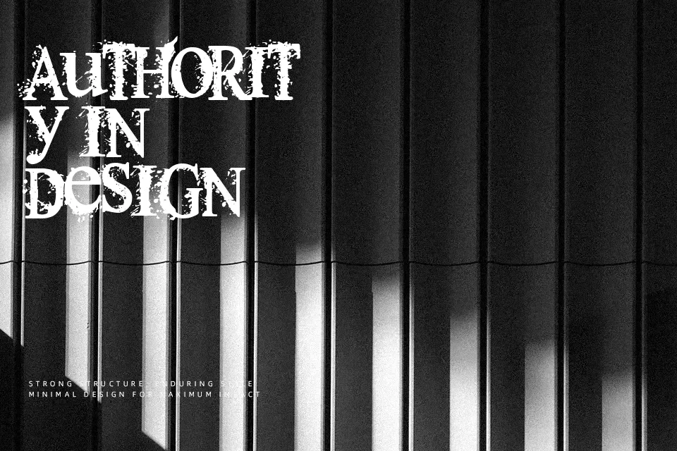 Thermals Font Serif Font Preview for Packaging