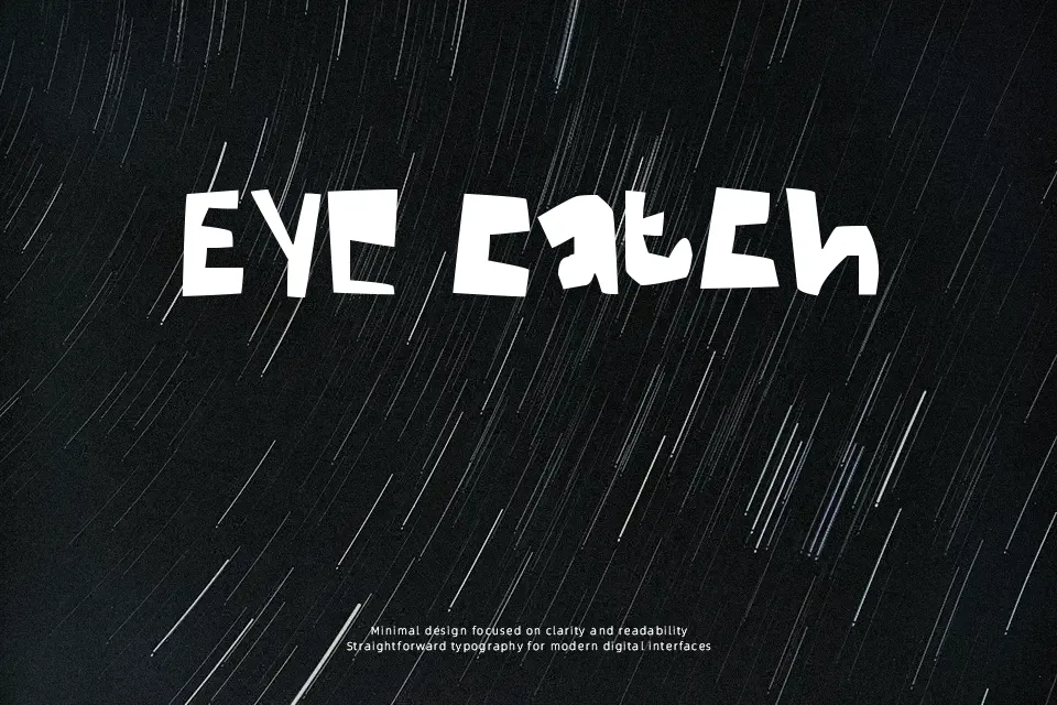 Thick Font Font Preview for Playful Poster