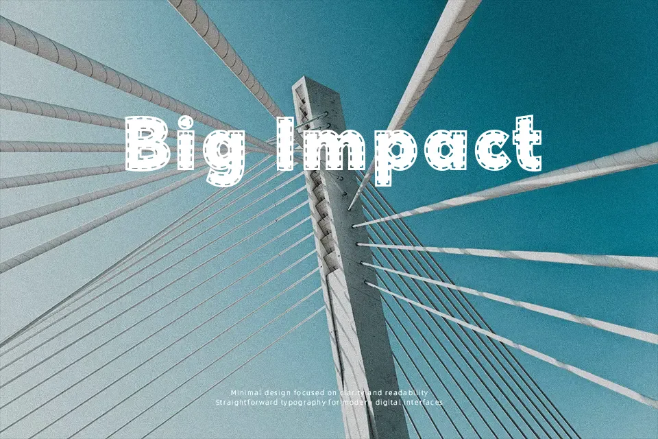 Thick Stitch Font Font Preview for Creative Packaging