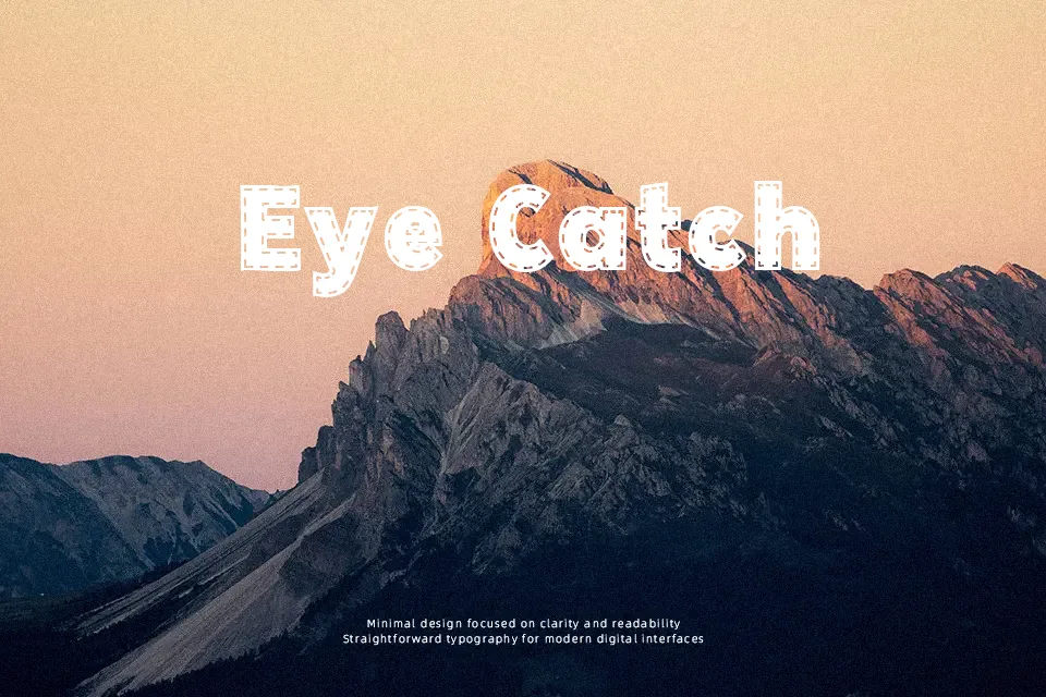 Thick Stitch Font Font Preview for Bold Mood