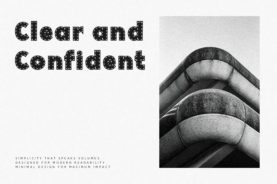 Thick Stitch Font Font Preview for Playful Advertising