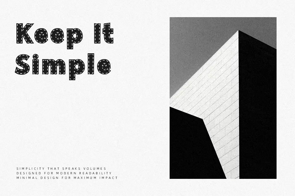 Thick Stitch Font Font Preview for Poster