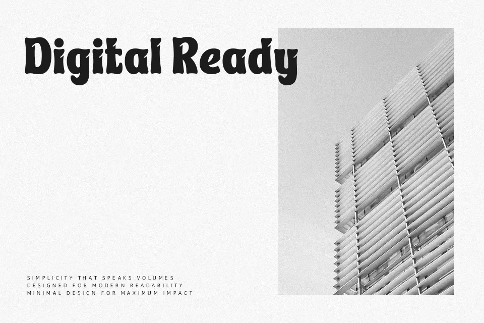 Thill Caten Font Font Preview for Modern Music