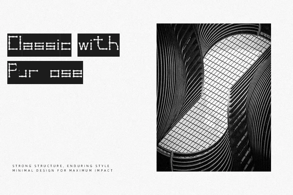 Thin Decorative Font Font Preview for Light Poster