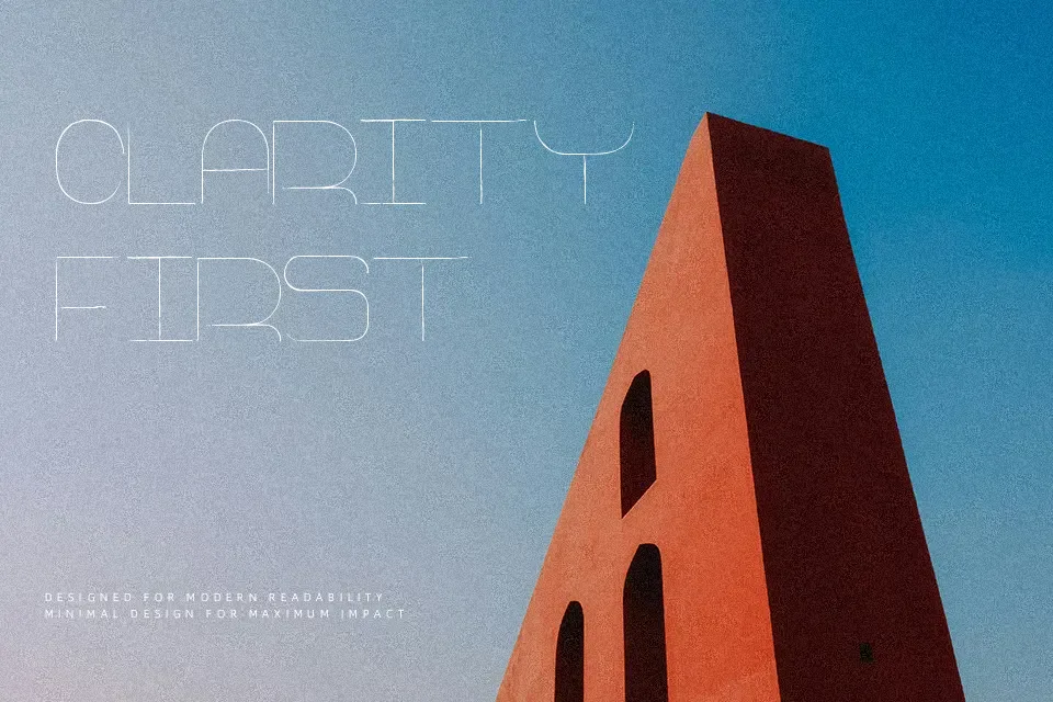 Thin Franq Font Font Preview for Poster