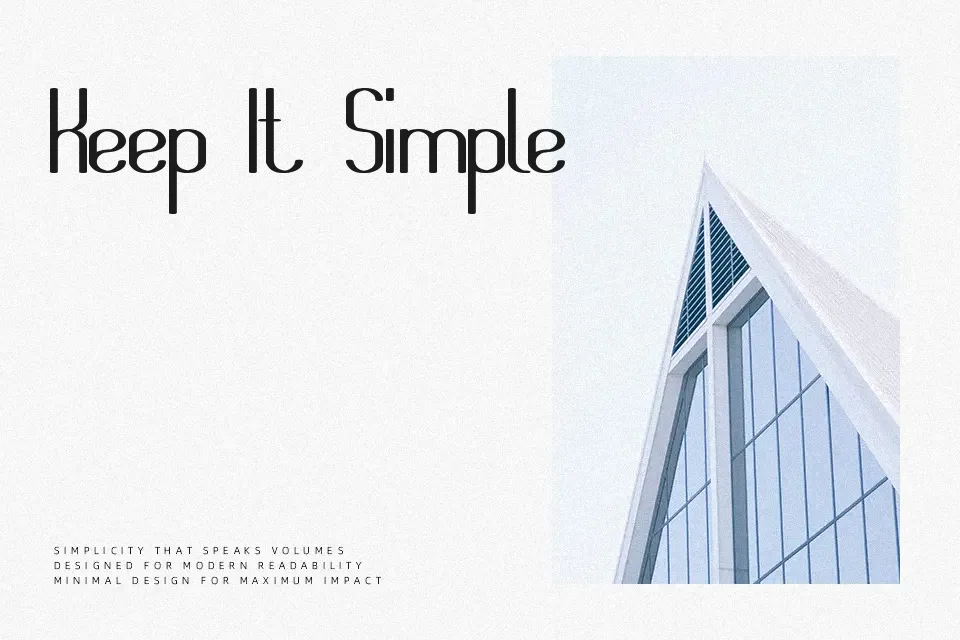 Think More for Solution Font Font Preview for Tech Packaging