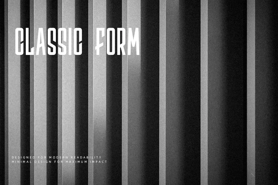 Thomson Font Font Preview for Clean Logo