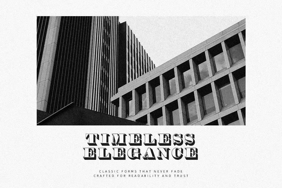 Thorne Shaded Font Font Preview for Classic Packaging
