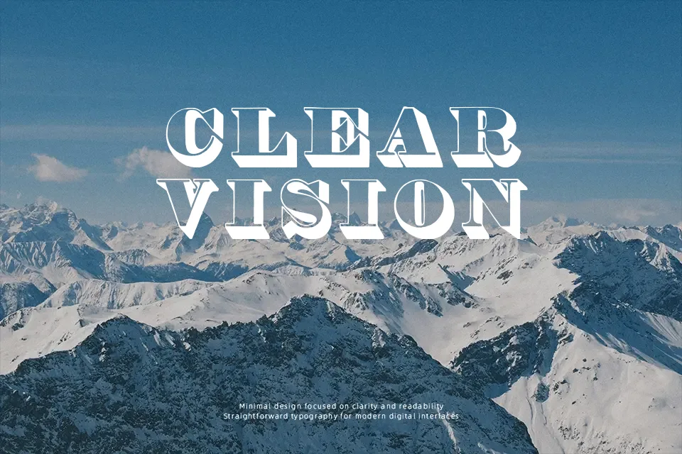 Thorne Shaded Font Font Preview for Bold Advertising