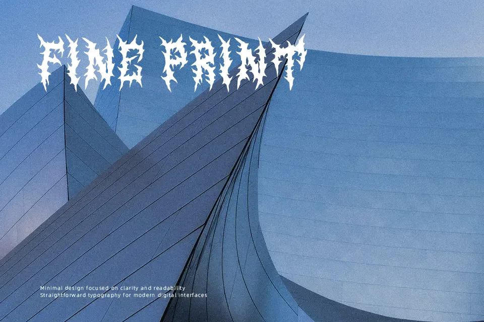 Thorned Font Font Preview for Horror Music