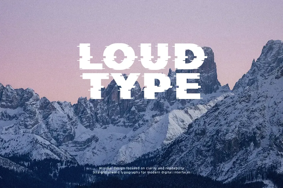Those Glitch Font Decorative Font Preview