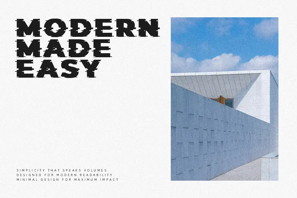 Those Glitch Font Font Preview for Futuristic Music