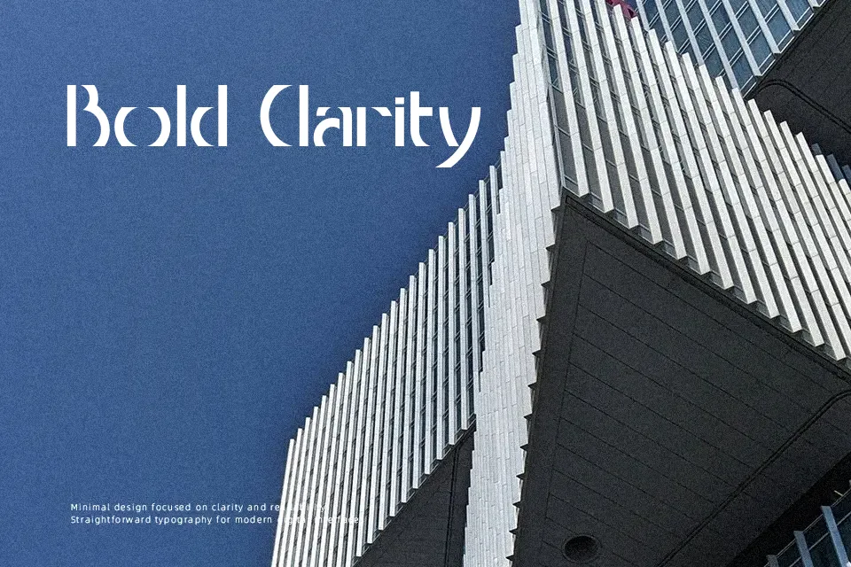 Threshold CP Font Geometric Font Preview for Poster