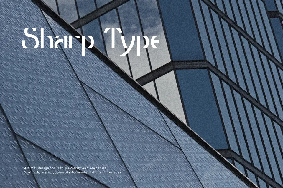 Threshold CP Font Display Font Preview for Logo