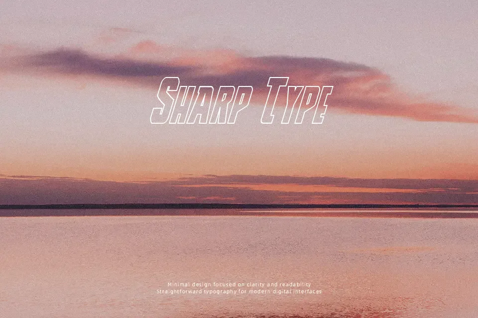 Thunder-Hawk Font Geometric Font Preview for Headline