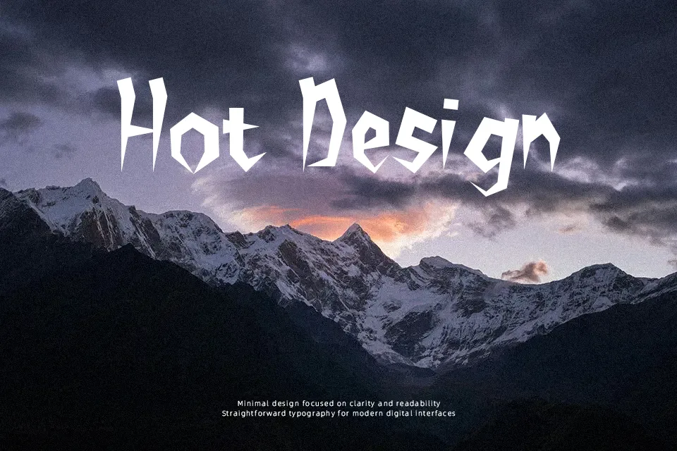 Time Mover Font Font Preview for Creative Poster